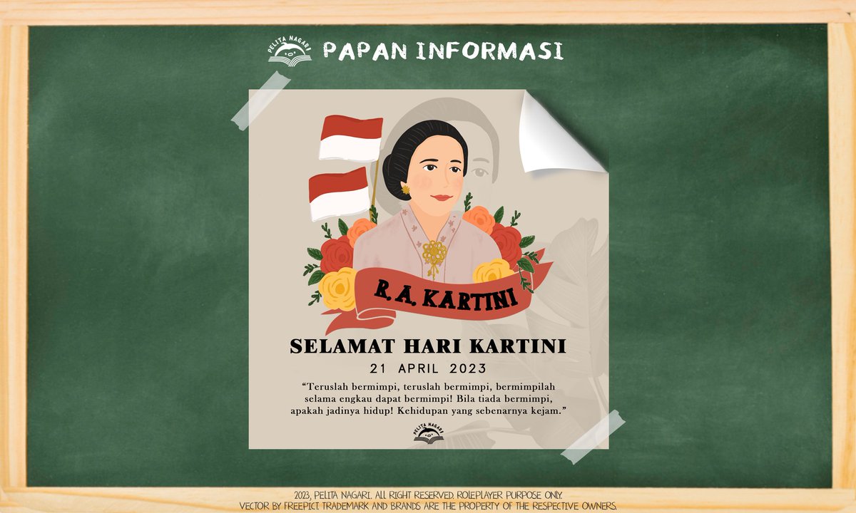 ️️ ️

️️ ️️
SALAM ANAK BANGSA!

Mimpi adalah pelita bagi insan manusia. Dengan semangat Kartini, mari kita wujudkan kesejahteraan perempuan dan pendidikan yang lebih baik bagi Indonesia. Selamat memperingati Hari Kartini.
️️ ️

️️ ️️
