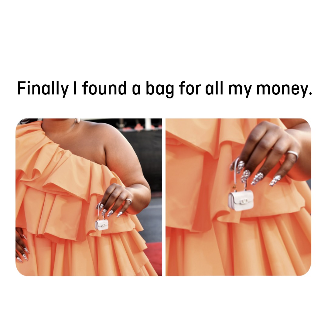 When you’ve got big dreams but a small budget 🤭👛 happy Friday everyone!

#FridayFunny #MoneyGoals #Lizzo #SmallPurse