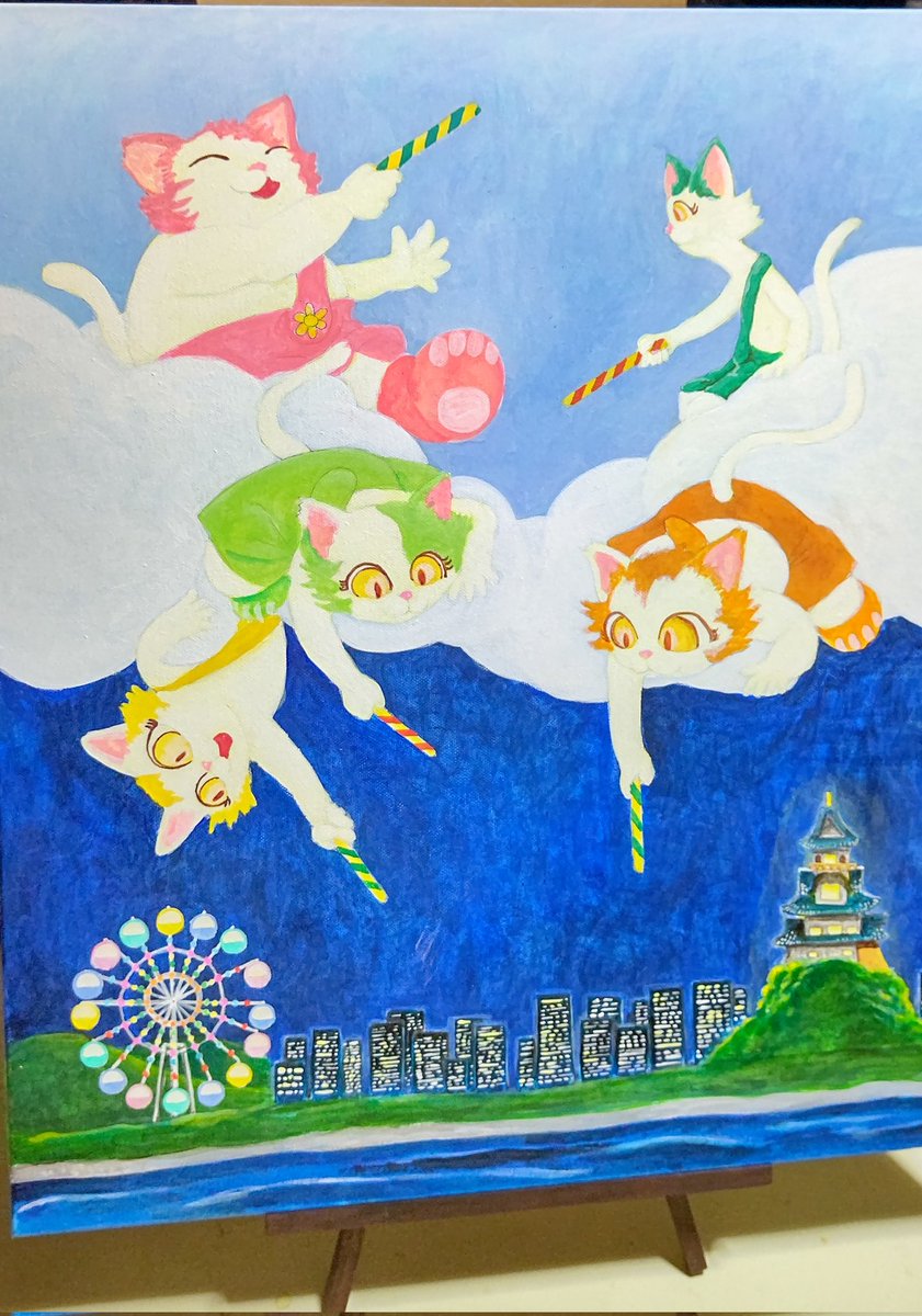 muarbon's tweet photo. 2023年3月16日
コラボ制作『猫の花火』
#まあぼん #murbo #marbin #art #original #design #illustration #イラスト #絵 #手描き #猫 #cat https://t.co/CwYj2yG8E7