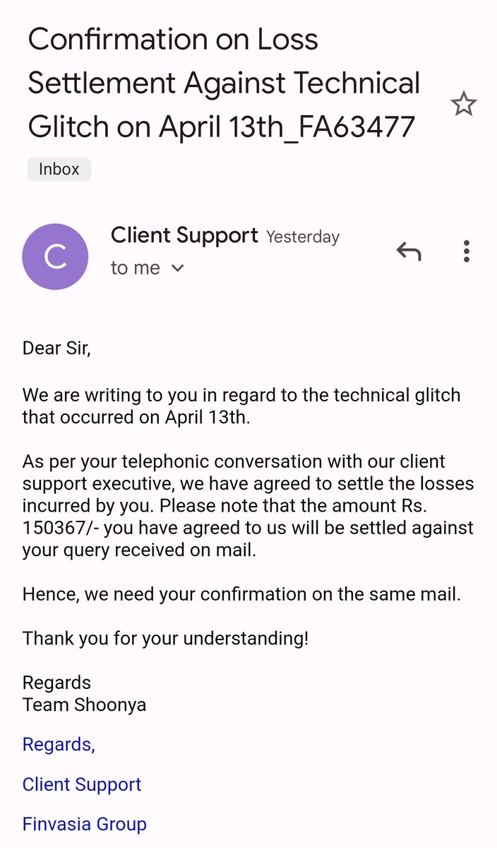 pythontrader999's tweet image. Hi Friends,

I have received Full Refund of Rs 1.5L from Finvasia with regard to the issue on 13th Apr&apos;2023

Here is the detailed thread on
1)What happened on the day
2)Complaint Procedure
3)Followup &amp;amp; Negotiation
4)Plan Forward