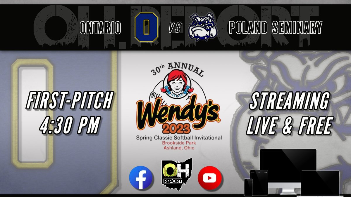 OH.Report (@oh_report) on Twitter photo Join us for Day Two of @WendysSpringCl as <a href="/OntSoftball/">Ontario Softball</a> takes on <a href="/PolandAthletics/">PSHS Athletics</a> at 4:30 PM!
Keith Kokinda will be on commentary, with coverage starting at 4:20 PM!
📺Ways to Watch:
- OH Report Facebook Page
- OH Report Main YouTube Channel Join us for Day Two of @WendysSpringCl as <a href="/OntSoftball/">Ontario Softball</a> takes on <a href="/PolandAthletics/">PSHS Athletics</a> at 4:30 PM!
Keith Kokinda will be on commentary, with coverage starting at 4:20 PM!
📺Ways to Watch:
- OH Report Facebook Page
- OH Report Main YouTube Channel