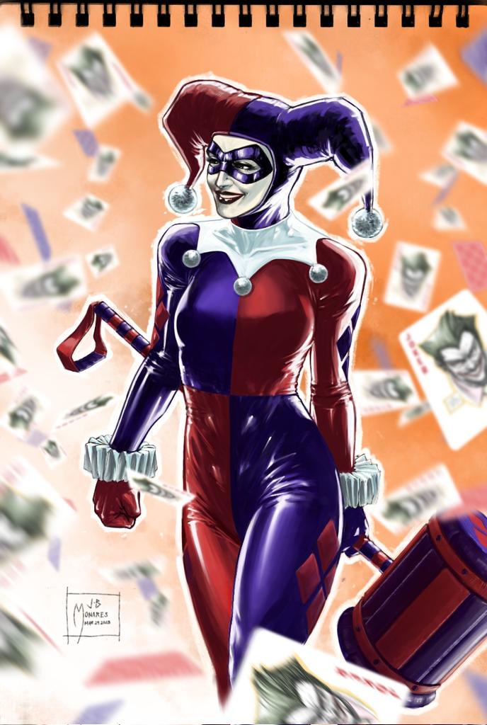 JunJoeMonares's tweet photo. An update of one of my first attempts at digitally painting over my hand drawn illustrations using #ibispaintx. Just want to post my drawing processes 'cause 2 decades ago this was not a common thing.

VIDEO HERE:
https://t.co/Me4q2GAU6m

#harleyquinn #joker #art #digitalart https://t.co/bWxuzmITA0