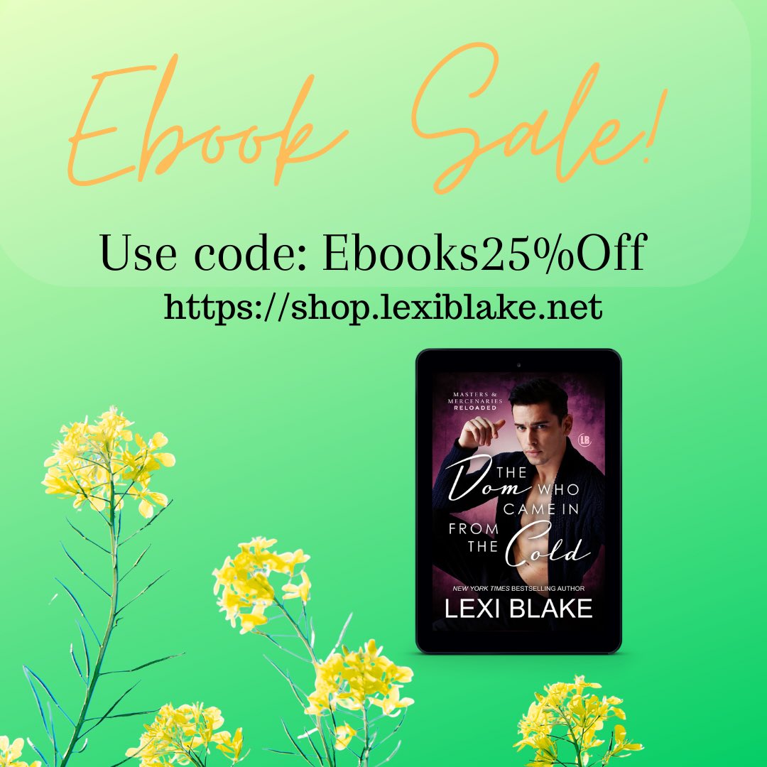 authorlexiblake's tweet photo. ICYMI~
I’m excited to announce the Lexi Blake Store is now selling ebooks of my self-published books! To celebrate, I’m offering a 25% discount on all ebooks sold on my website for the month of April. Use code Ebooks25%Off at checkout. Go to https://t.co/1SNll6AiGu to explore! https://t.co/gq1wE5FLS0