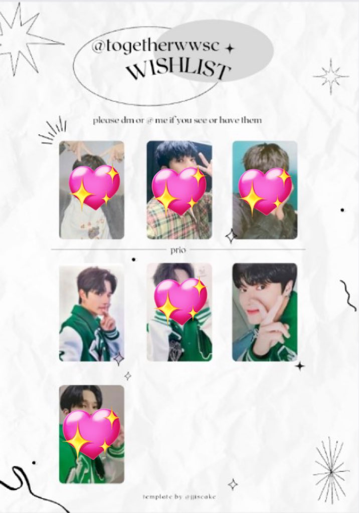 togetherwwsc's tweet photo. 💫#togetherwwsc_wishlist

ㅡ ATEEZ WOOYOUNG
ㅡ NCT DREAM JAEMIN &amp; JENO

• if found, pls tag/ dm me for offers!
• at least 2-3 photocards per seller
• long dop
• NOT IN A RUSH

🏷️ wtb lf ph https://t.co/axbZO0fGmV