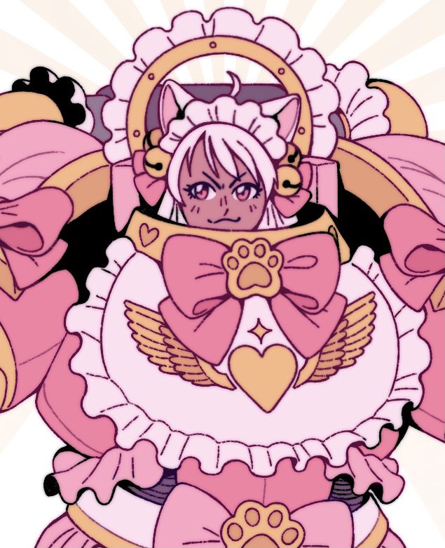 ChumiiCham's tweet photo. say hello to NEKONA the primarch of the space maids 💖💘💕✨

really had fun designing her~ shes just so silly i love her https://t.co/6Aw1Pa1Kea