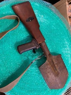 The shovel machine gun, aka the banned WW1.67 assault rifle.

The space aliens quickly found out that the penguins were armed with these weapons and hundreds of thousands were killed. There were no survivors.

Disclaimer: No this isn't a gun, or a threat, it's a joke.