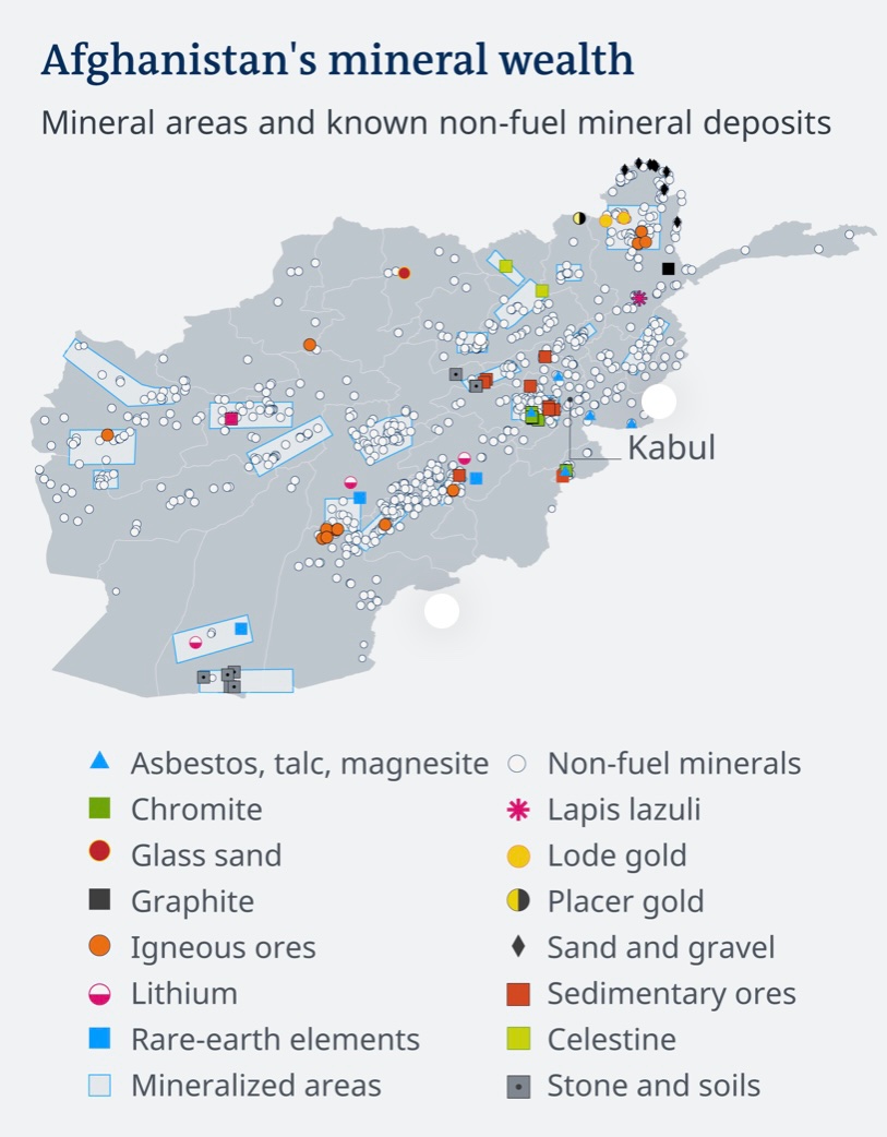 Chinese company offers $10 billion to the Taliban for access to lithium deposits

China is subverting the Taliban to build its own access in the region, exploit the rich mineral resources and to build a hold on Afghanistan.
kabulnow.com/2023/04/chines…