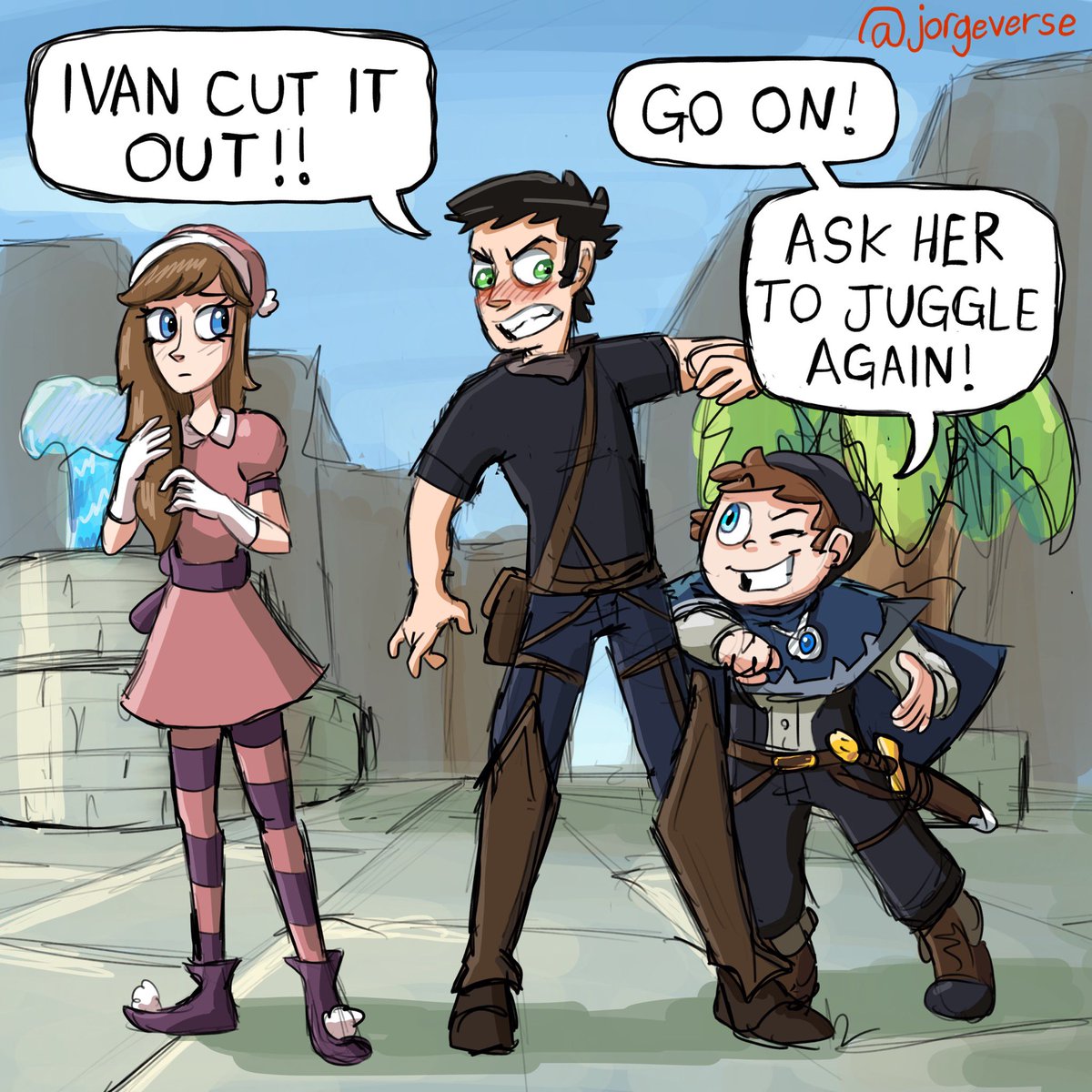 jorgeverse's tweet photo. #characterart from my #comicseries coming soon this year! This is Maribel, Lester, and Ivan! 😊 https://t.co/BDyQ91BqGi