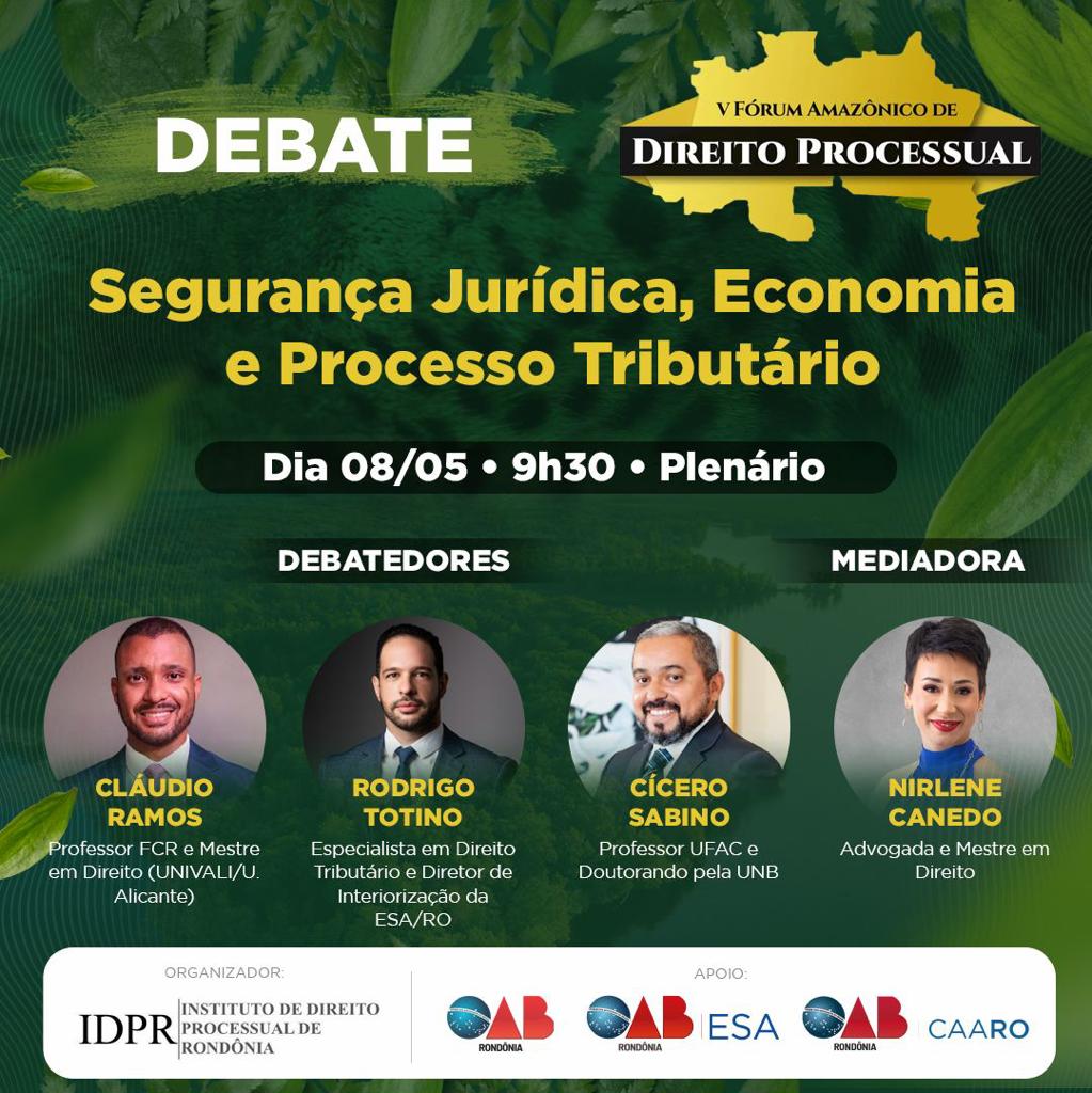 idprprocesso's tweet image. Mais 3 mesas confirmadas no V Fórum Amazônico de Direito Processual