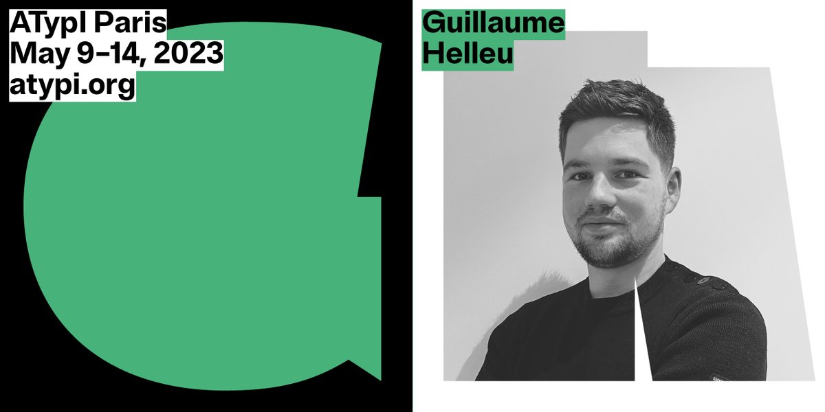 .<a href="/helleuguillaume/">Guillaume Helleu</a> is one of the confirmed speakers of the upcoming ATypI conference in Paris, May 9–14 (Sorbonne Campus Jussieu). Join us! 🇫🇷 atypi.org/paris #ATypIParis #ATypI2023