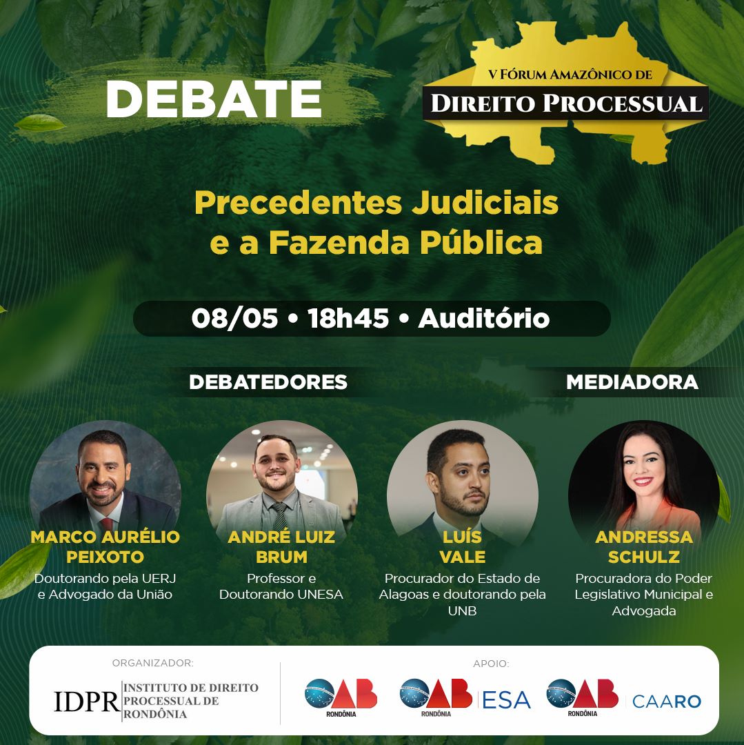 idprprocesso's tweet image. 4 mesas confirmadas no V Fórum Amazônico de Direito Processual