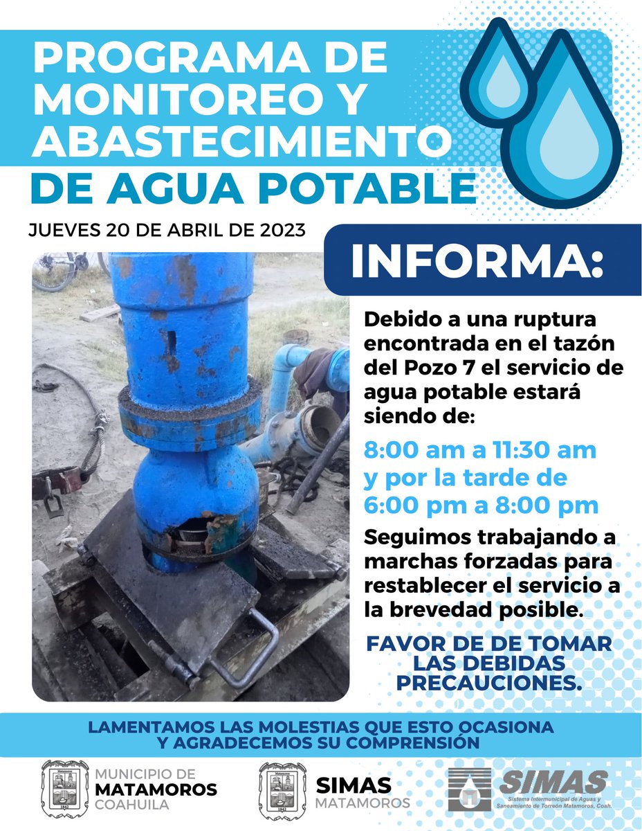 Gobierno Municipal de Matamoros, Coahuila tweet media
