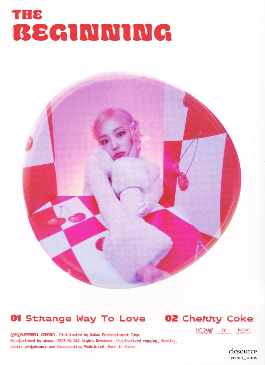 clcsource's tweet photo. [#YEEUN_SCANS] Complete #The_Beginning 1st Single Album &amp; Photo Book Scan 

Flickr (For HQ Scan): https://t.co/58zOl2zalE

@superbellcom #yeeun #씨엘씨 #CLC #예은 #장예은 #JANGYEEUN #Cherry_Coke #체리콕 #CLC_SCANS https://t.co/5dqyIsr5vw