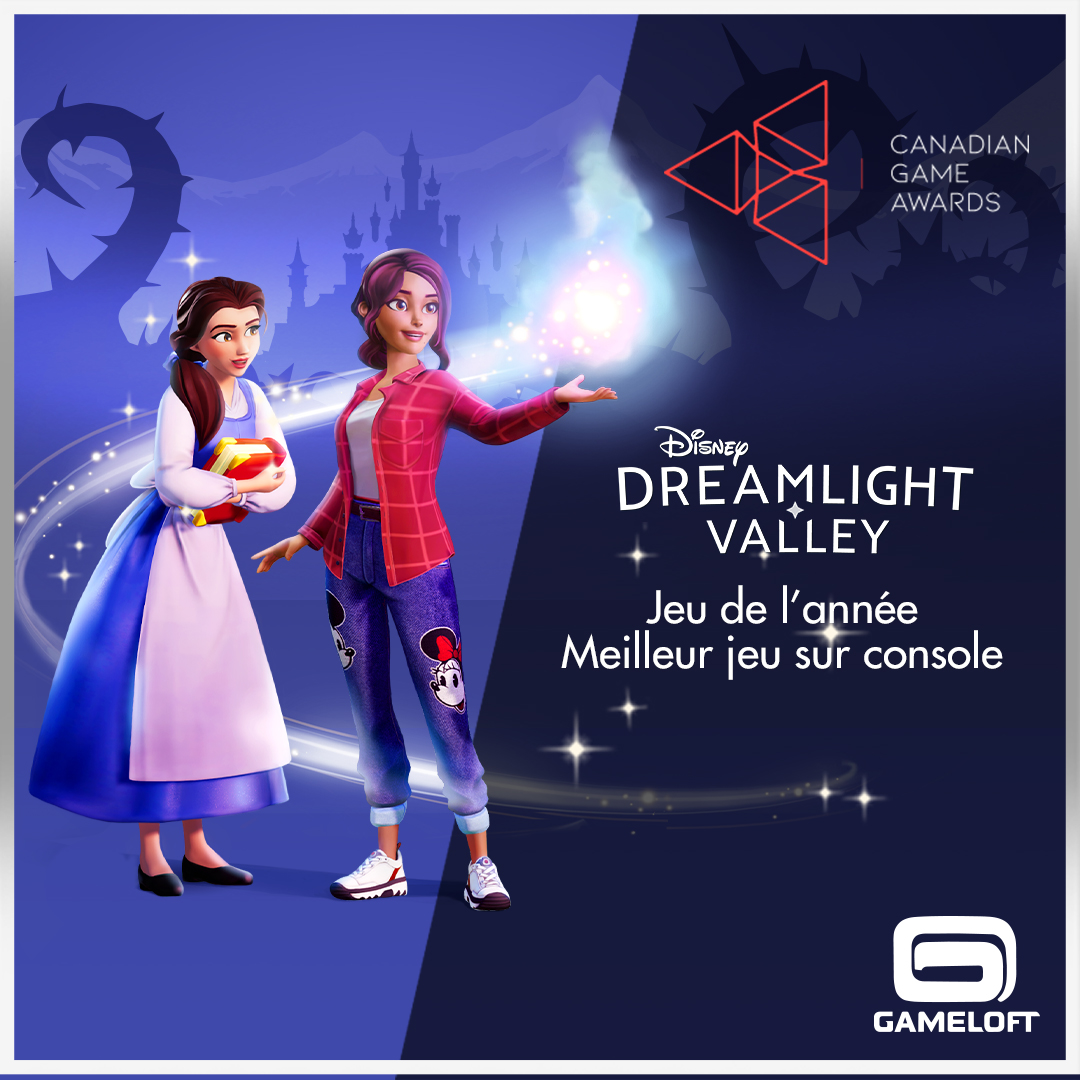 Gameloft Toronto (@gameloftto) on Twitter photo ✨<a href="/DisneyDLV/">Disney Dreamlight Valley</a> has been nominated for 𝗕𝗲𝘀𝘁 𝗖𝗼𝗻𝘀𝗼𝗹𝗲 𝗚𝗮𝗺𝗲 & 𝗚𝗮𝗺𝗲 𝗼𝗳 𝘁𝗵𝗲 𝗬𝗲𝗮𝗿 at <a href="/cgameawards/">Canadian Game Awards</a>! 🏆
Congrats to <a href="/GameloftMTL/">Gameloft Montréal</a>! We're looking forward to the show tonight, hosted in our home city of Toronto! 🍁 ✨<a href="/DisneyDLV/">Disney Dreamlight Valley</a> has been nominated for 𝗕𝗲𝘀𝘁 𝗖𝗼𝗻𝘀𝗼𝗹𝗲 𝗚𝗮𝗺𝗲 & 𝗚𝗮𝗺𝗲 𝗼𝗳 𝘁𝗵𝗲 𝗬𝗲𝗮𝗿 at <a href="/cgameawards/">Canadian Game Awards</a>! 🏆
Congrats to <a href="/GameloftMTL/">Gameloft Montréal</a>! We're looking forward to the show tonight, hosted in our home city of Toronto! 🍁