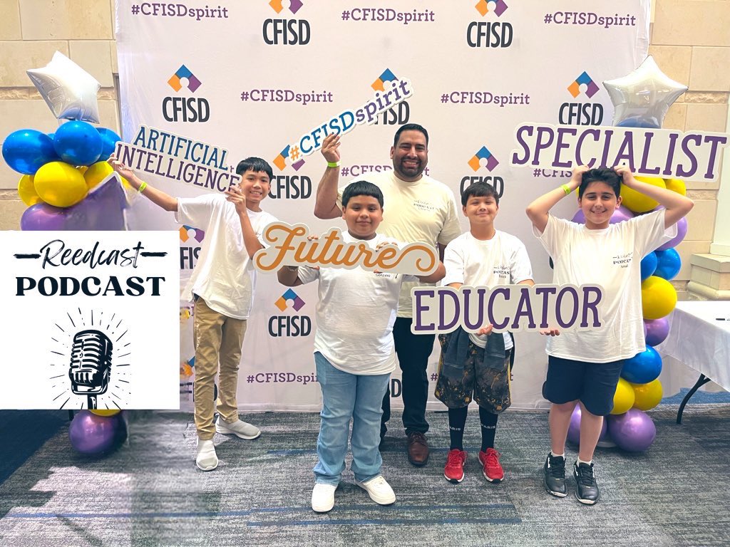 🎧🎙️ These four boys worked hard and learned how to create their own podcast by using @WeVideo. They had fun presenting their Reedcast Podcast at #CFISDsee! @ReedElementary @CyFairISD @WeVideoEdu #ReedBuildsMinds #CFISDspirit