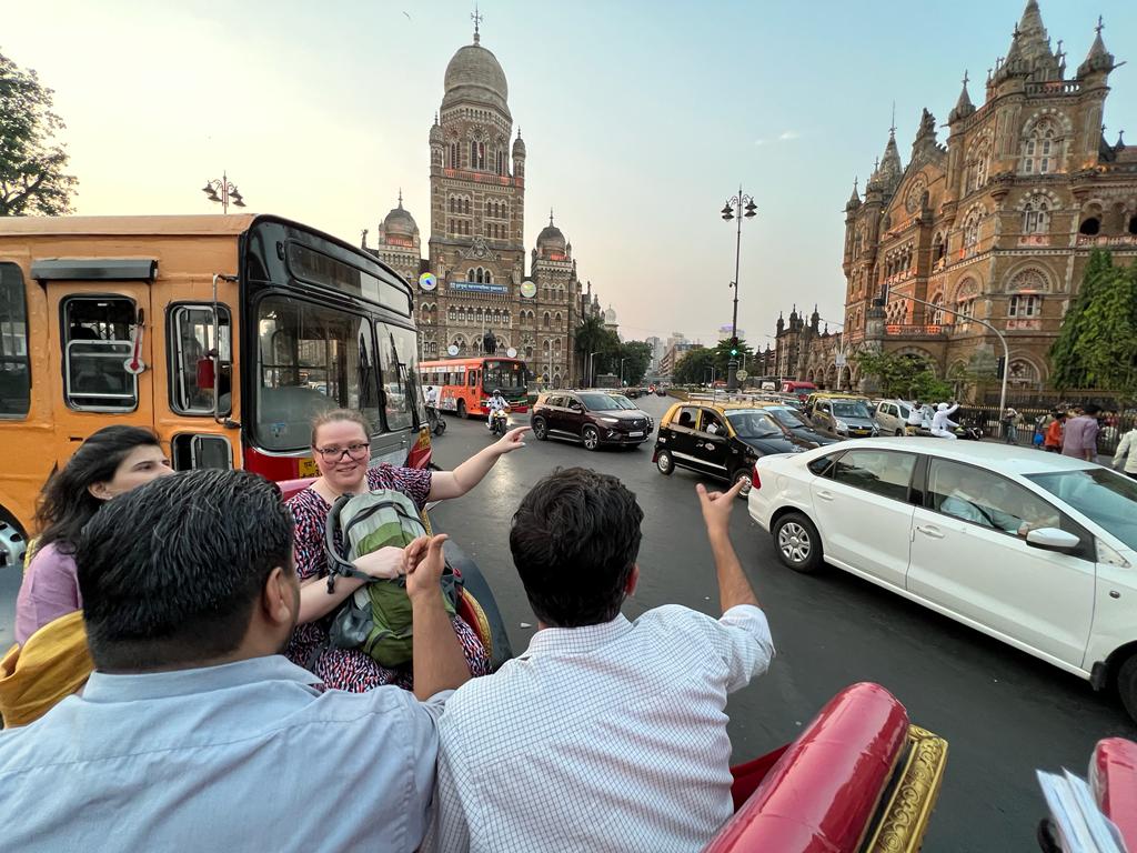 Khaki_Tours's tweet photo. When #corporate guests are on a #business visit and are enthusiastic about #books, #food, #finance, #business & #history, they join us on a #FortByVictoria heritage ride, just like Emma, Rohan, Rohit and Vinita did! The folks were pleasantly surprised with their #historical takeaways from the tour that was peppered by Emma's questions about Mumbai city.

Visiting Mumbai for a short break? Join us on our tours now!
To book a private tour, call +91 8828100111 or email hi@khakitours.com

#DiscoverMumbai #MumbaiHeritageTour #MumbaiByJeep #MumbaiOnFoot #MumbaiTours #MumbaiTourism #ThingsToDoInMumbai #IncredibleIndia #Bombay #MumbaiHeritage #Mumbai #Maharashtra #MumbaiFort #PrivateTours #Fort #EVictoria #London