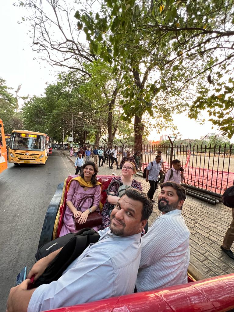 Khaki_Tours's tweet photo. When #corporate guests are on a #business visit and are enthusiastic about #books, #food, #finance, #business & #history, they join us on a #FortByVictoria heritage ride, just like Emma, Rohan, Rohit and Vinita did! The folks were pleasantly surprised with their #historical takeaways from the tour that was peppered by Emma's questions about Mumbai city.

Visiting Mumbai for a short break? Join us on our tours now!
To book a private tour, call +91 8828100111 or email hi@khakitours.com

#DiscoverMumbai #MumbaiHeritageTour #MumbaiByJeep #MumbaiOnFoot #MumbaiTours #MumbaiTourism #ThingsToDoInMumbai #IncredibleIndia #Bombay #MumbaiHeritage #Mumbai #Maharashtra #MumbaiFort #PrivateTours #Fort #EVictoria #London