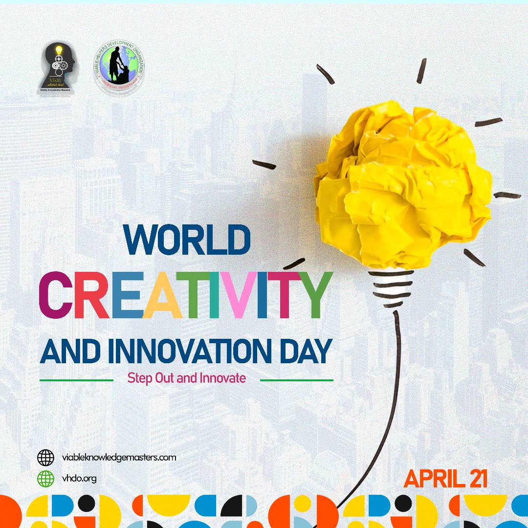 Push boundaries, break down barriers, embrace your unique perspectives and ideas to inspire positive change and unleash your imaginations to create a better world. #stepoutandinnovate #WorldCreativityandInnovationDay
