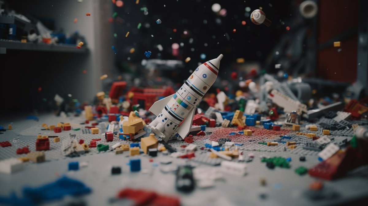 GroovyMikeJP's tweet photo. "Rapid Unscheduled Disassembly"

#SpaceX #ElonMusk #midjourney #AIart #AIArtwork #AIphoto #aiphotography #LEGO #Rocket #ChatGPT https://t.co/jj3RcfBRcT