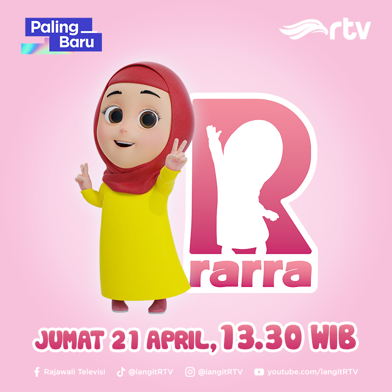 langitRTV's tweet image. Nantikan episode perdana dari program baru Cerita Rarra, tentunya kita akan ikuti keseruan mereka bersama teman-temannya dan juga akan ada pembelajaran mengenai agama Islam loh... 
Saksikan siang ini pkl. 13.30 WIB hanya di RTV Makin Cakep

#Programbaru #ceritararra #rtvdigital