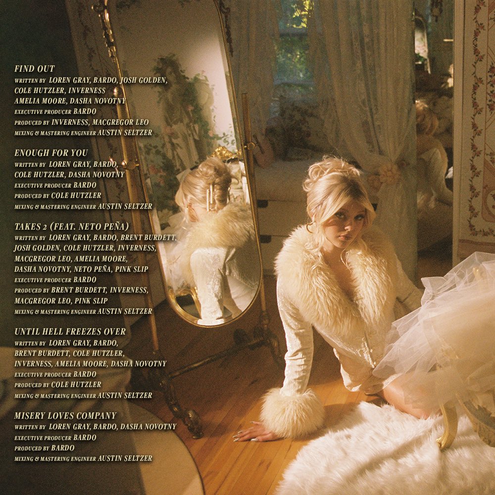 iamlorengray's tweet image. cannot believe i’m finally saying this. my debut album, guilty, is out now. these songs are for driving with the windows down, crying on the bathroom floor, drunk karaoke, falling apart, putting yourself back together, and falling apart again. for when nothing works out but…