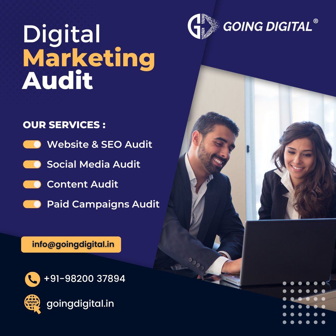 Is your digital marketing strategy delivering the results you need to grow your business? 
Don't settle for mediocre results – get a digital marketing audit today and take your business to the next level! 
smpl.is/6rtzl
#GoingDigital
#SandeepRaut
#digitalmarketing