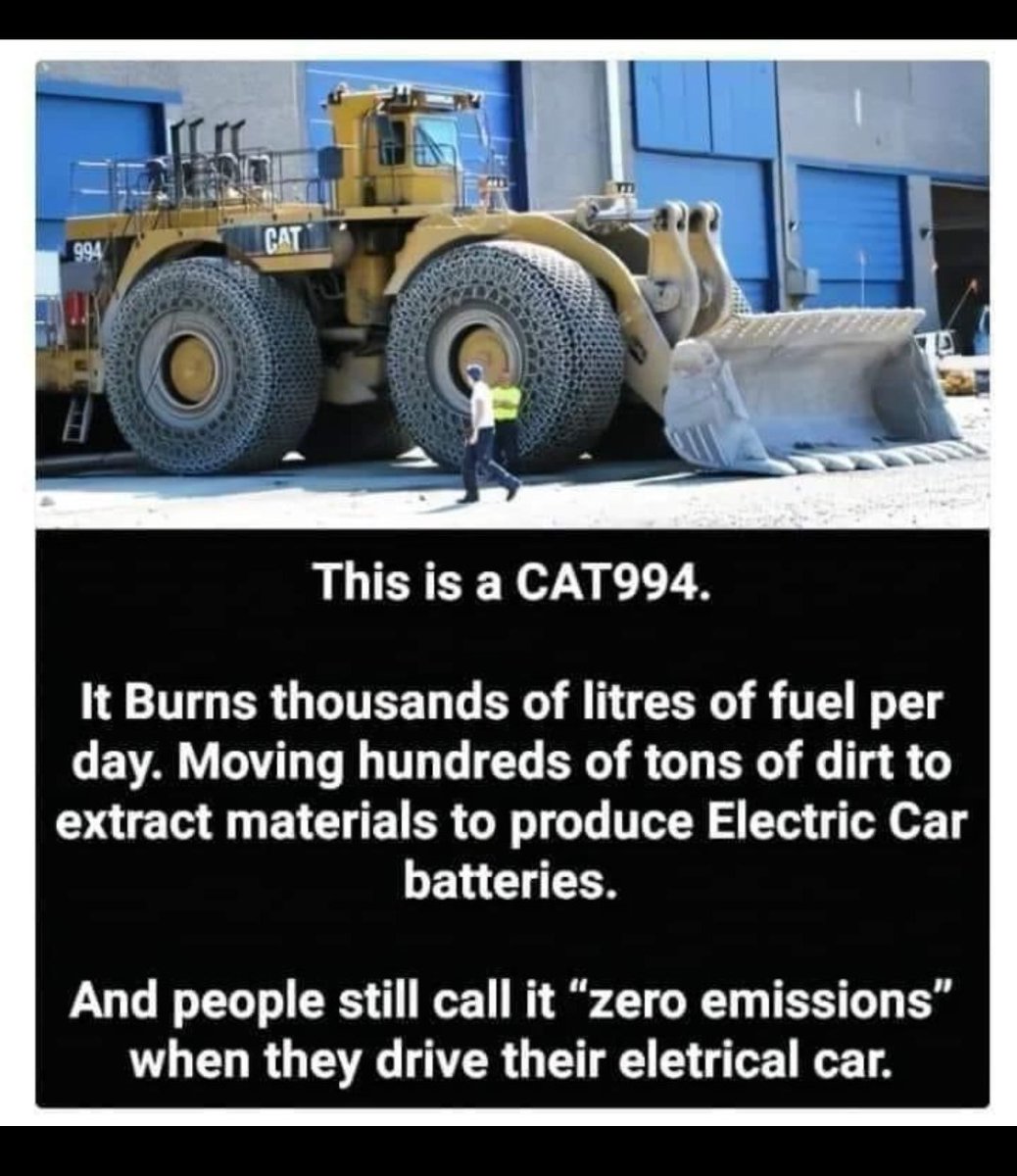 duckmantoo's tweet photo. @DaveMyFace1 @Bowenchris And who knows what the #CAT994 emits?
A hell of a lot more than an EV I'd think
#ClimateScam https://t.co/FQ7eKpuCrV