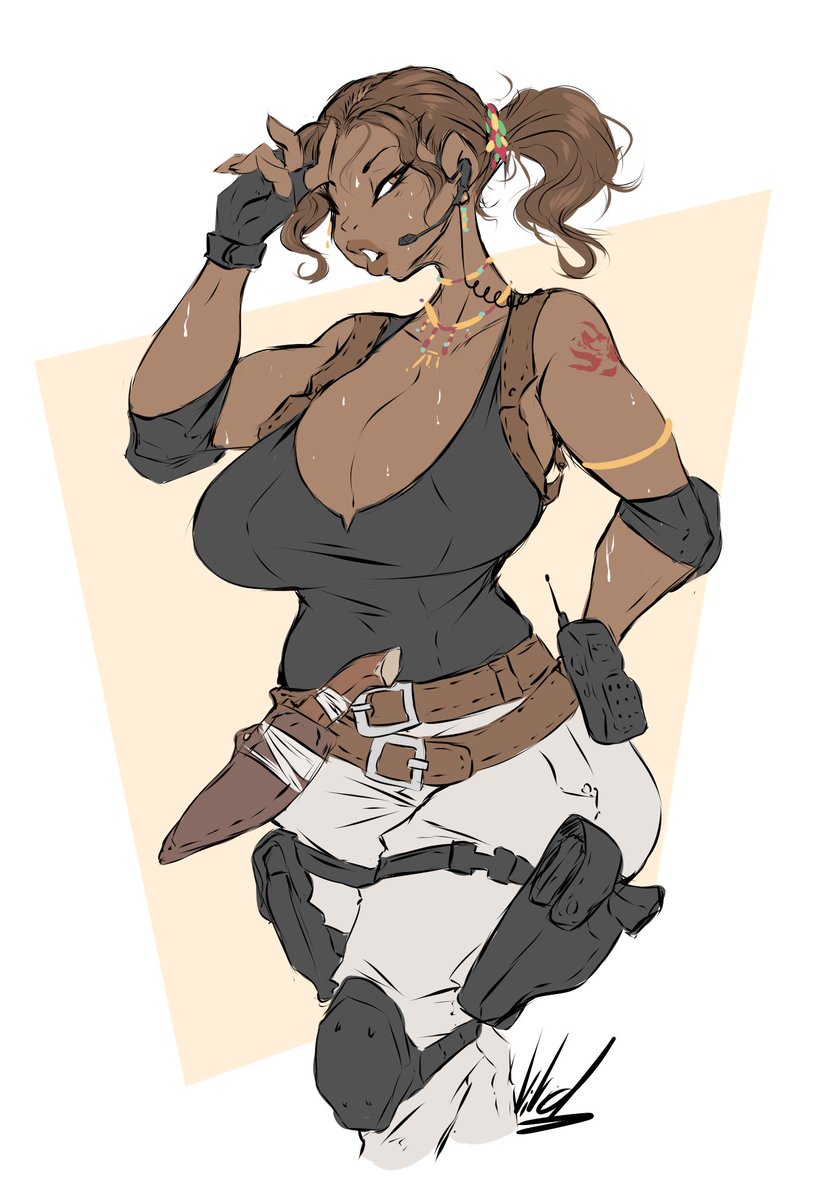 DullVivid's tweet photo. some quick Sheva doodles cos i felt like it all of a sudden

it's all fuckin HOT over in Africa goddamn https://t.co/0CZibuHmee