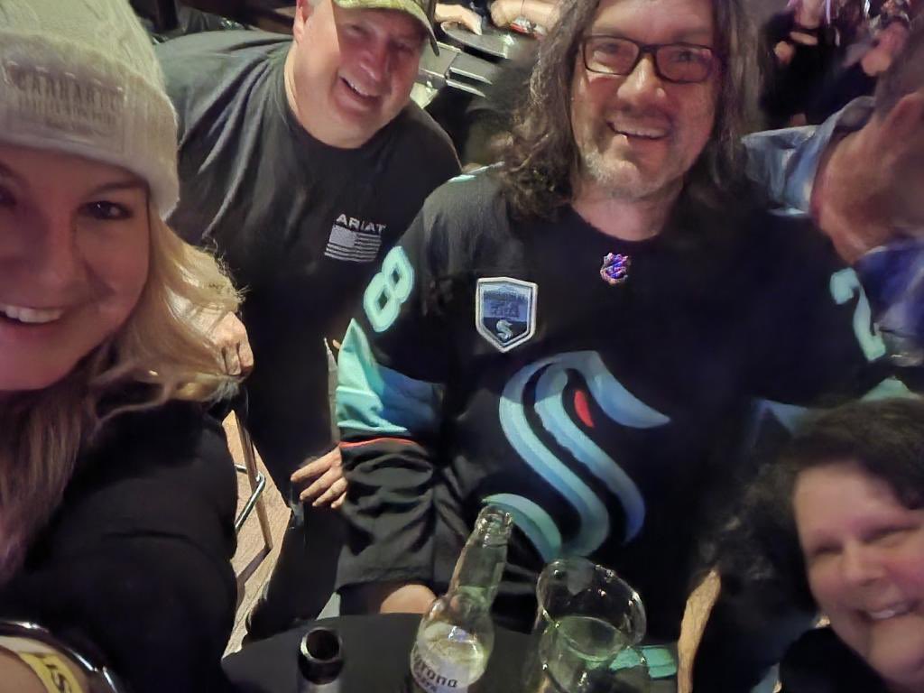 LyfelessonswAnn's tweet photo. Found the Kraken section at Jackson Dean concert at Steel Creek!  #whereiroot #seattlekraken
#JacksonDean #SteelCreek https://t.co/2ZHNrpdiHX
