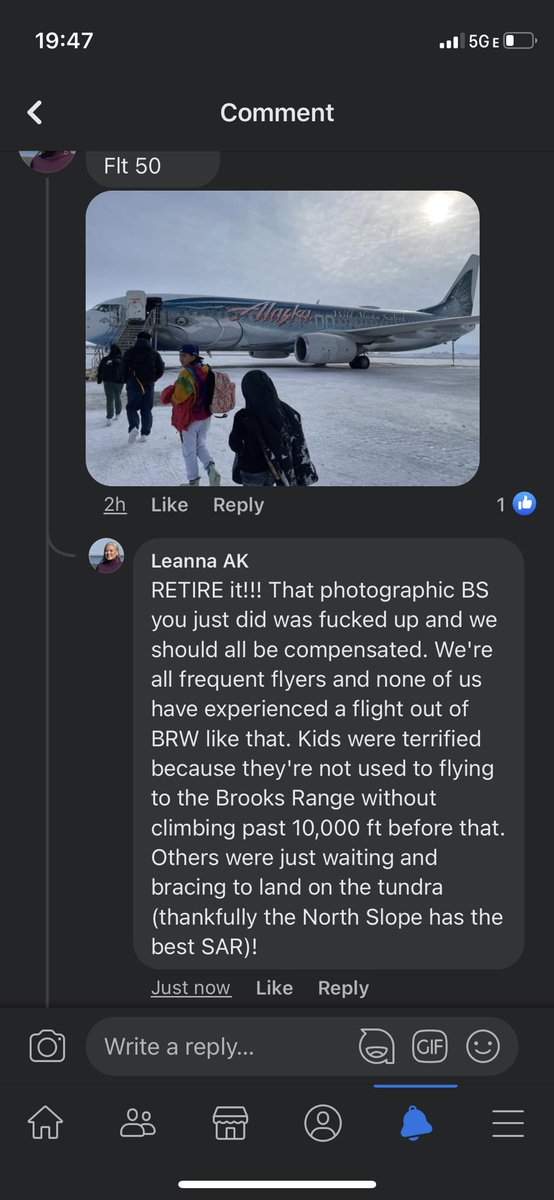 arcticMACK's tweet photo. @AlaskaAir Apparently @AlaskaAir thought it was good idea to not inform the passengers that they're going to take a glory flight with whatever photos. Fly below 10,000 ft and not climb. We fly this route multiple times/week... it's not "tourist" season.... we were all bracing to crash. https://t.co/sg6ygonelr