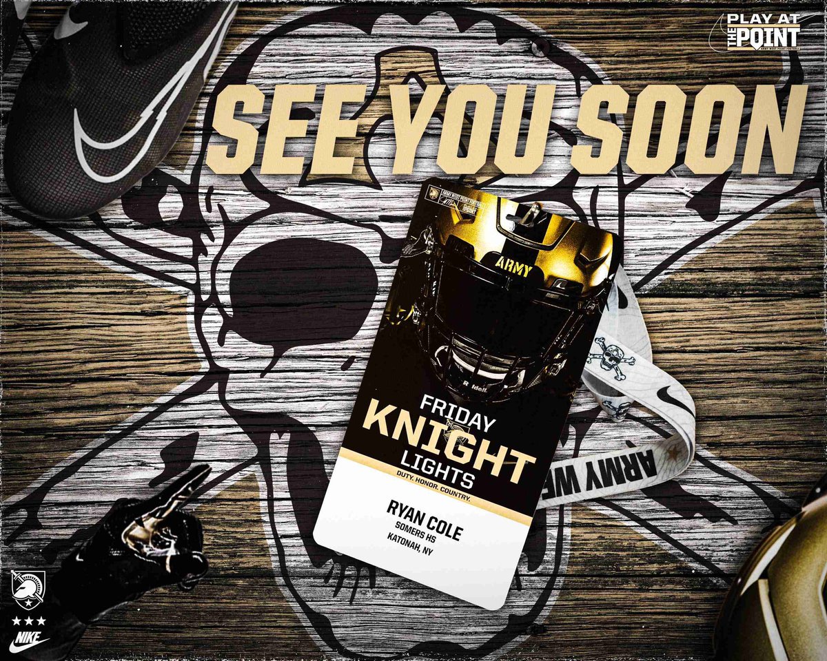 Ryan_Cole61's tweet photo. Excited to get up to @ArmyWP_Football tomorrow for another visit and to watch the spring game! @CoachJohnLoose @BKKnightNation @SomersFootball https://t.co/2qR0C3tqDC