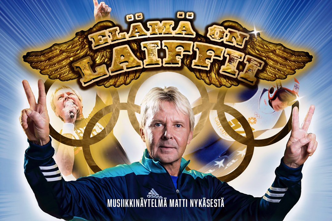 JKLKIRI's tweet photo. Kiri muistaa Matti Nykästä!

Maailman parhaasta mäkihyppääjästä Matti Nykäsestä kertova Elämä on Laiffii -musiikkinäytelmä esitetään tiivistettynä versiona Hippoksen uudella pesäpallostadionilla 17.7. Nykänen täyttäisi eläessään tuona päivänä 60 vuotta.➡ https://t.co/zEA1IXP1c2 https://t.co/MLmmhTOlAf