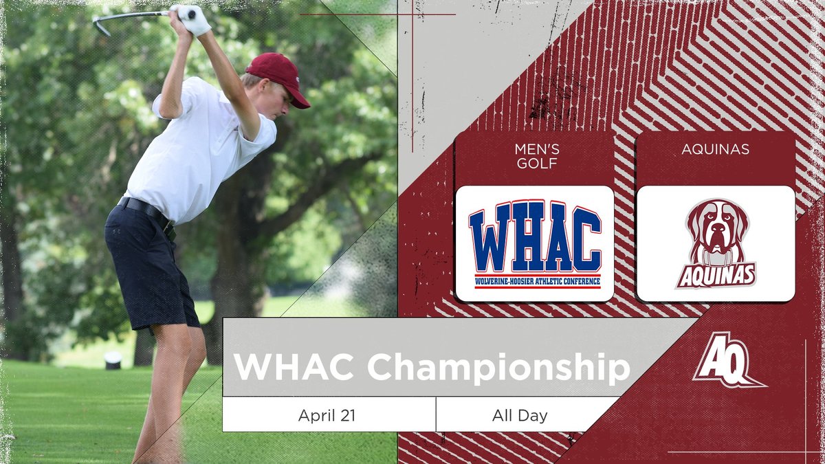 CHAMPIONSHIP WEEKEND!! Your AQ men's golf team is set to compete in the two-day WHAC Championship starting today!

🆚 WHAC Championship
📍 Augusta, Mich.
⌚️ All Day
🏟️ Stoatin Brae Golf Club
📊 golfstat.com/index.cfm?even…
