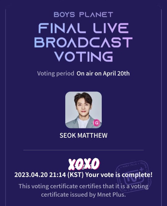mattwoong77's tweet image. 20/4 live voting proofs #matthew1pick
