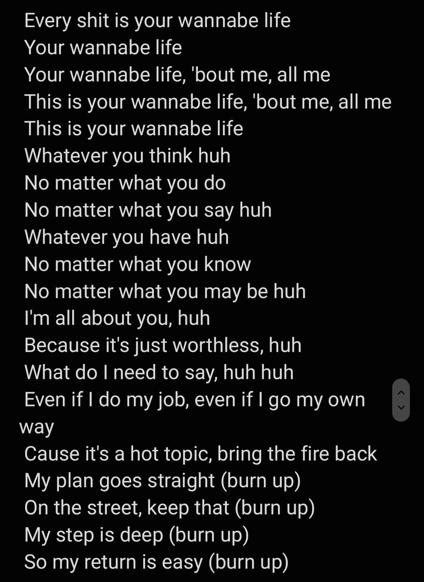 Cams in the box 🃏 on Twitter "Huh lyrics"