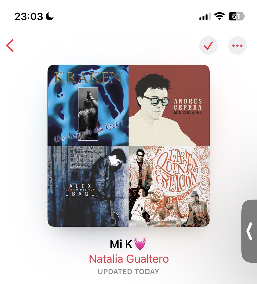 ntttttg's tweet photo. Hice una playlist con canciones que me recuerda y que me a enviado una amiga muy importante de Colombia y cada vez que me abruma el hecho de estar lejos, la reproduzco para sentirme como en casa.❤️ https://t.co/K529olfm06