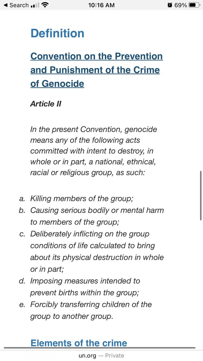 They said we were overreacting. They said 'It's not Genocide' This is literally *textbook* Genocide, definition e: There is no denying this. Trying to defend this makes you part of the problem, unambiguously. Protect trans kids!