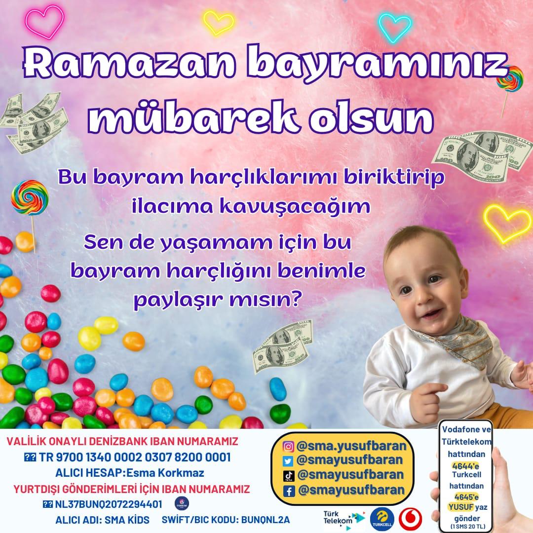 Tüm Müslüman Aleminin Ramazan Bayramı Kutlar Ellerinizi Öperim💙🍬

Sevgili Gönüllü Abi Ve Ablalarım Bu Benim İlk Bayramın İlacıma Bir Adım Daha Yaklaşmak İçin Bayram Harçlıklarımı Bekliyorum 💙🙏🏻
#RamazanBayramı 
#Cuma