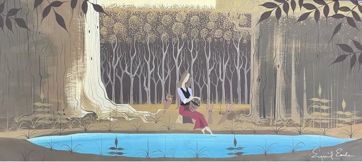 Thrilled to welcome @ChoiceFineArt to the Treasure community! Check out this incredible Eyvind Earle Concept Painting from Disney's Sleeping Beauty, and much more at treasuremarket.com  #Disney #DisneyAnimation