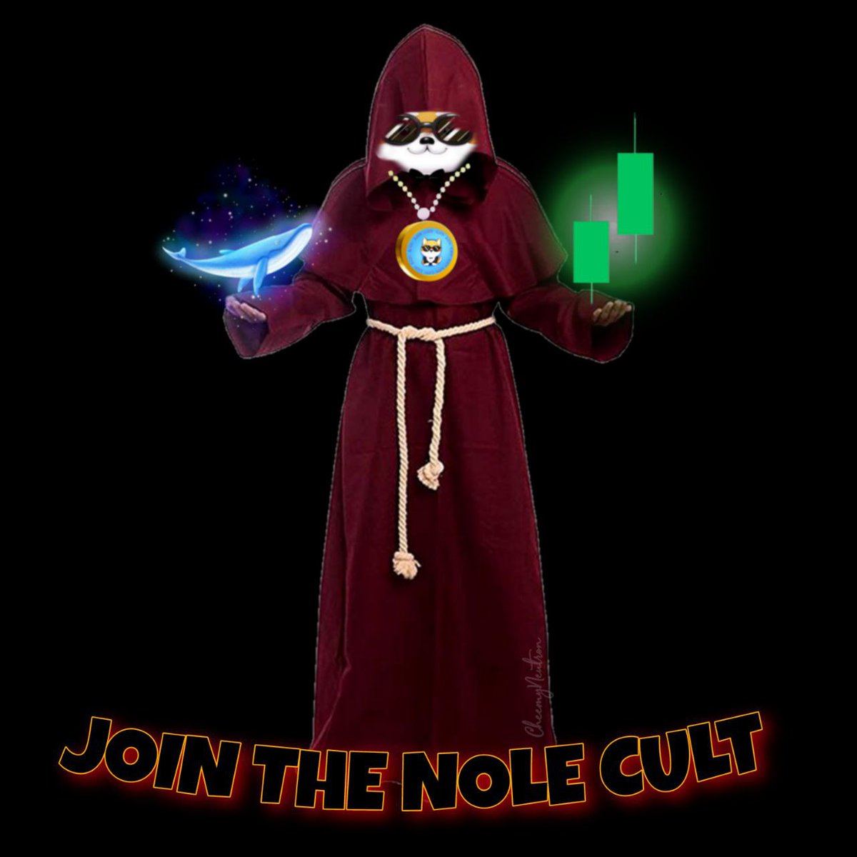BENBCALLS's tweet photo. @JakeGagain you’re welcome to our cult🕶️🫶
#ƎꓶON #NOLEINU #N0LE #BSC #BNB https://t.co/hbMLZg0JRl