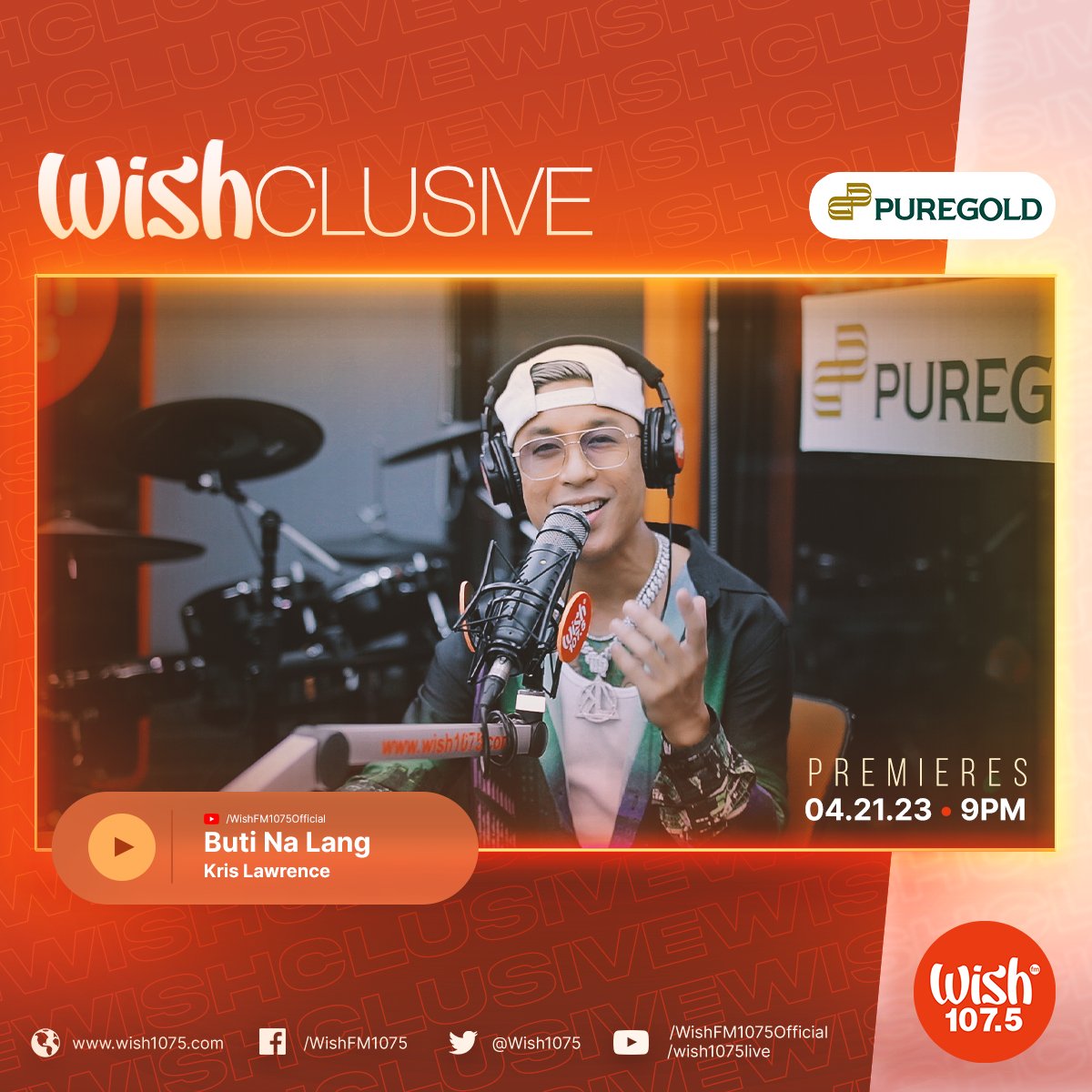 The country's R&amp;B Prince is back on the bus! <a href="/ImKrisLawrence/">Kris Lawrence</a> sings about the beauty of being with the right person in "Buti Na Lang," premiering at 9 p.m. PHT on our YouTube channel!

This Wishclusive is brought to you by <a href="/Puregold_PH/">Puregold</a>.
