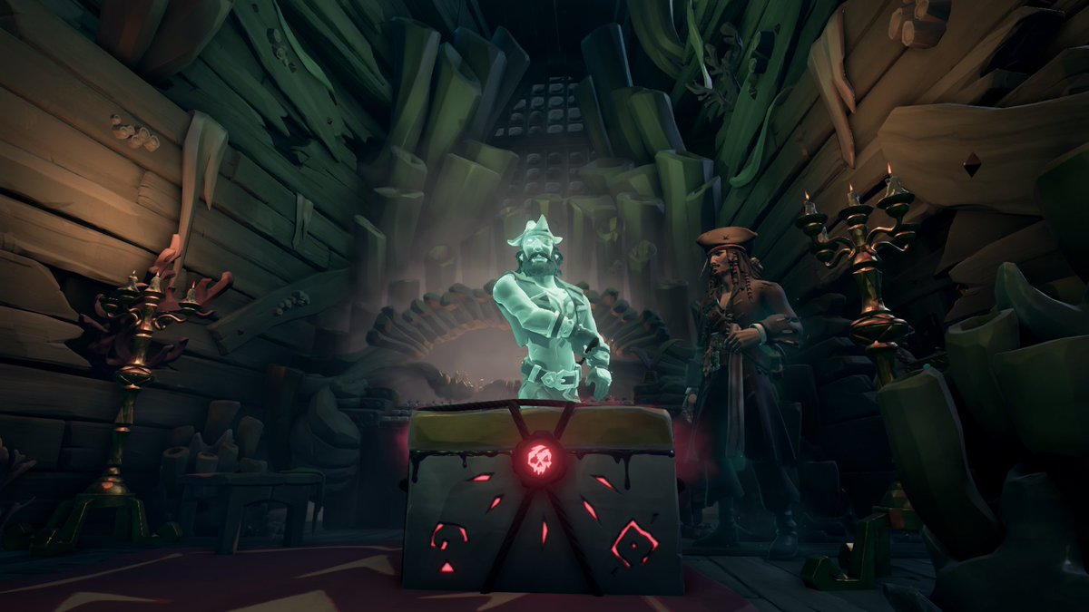 Got curious, and always wondered myself if I could take a piece of loot down to the Flying Dutchman inside the Coral Fortress on #SeaOfThieves as you have to ride down a slide. Well I was able to, and makes me think of some clever fun ideas. <a href="/SeaOfThieves/">Sea of Thieves</a> #BeMorePirate