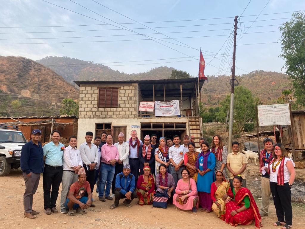 NCCSPGoN's tweet photo. A team led by Development Director of BEK/FCDO Ms. Pippa Bird visited Simta Rural Municipality in Surkhet on 19 April 2023 to observe the ongoing collaboration amongst implementing partner organisations and field implementation progress.#BEK https://t.co/RzdcHfAXU4