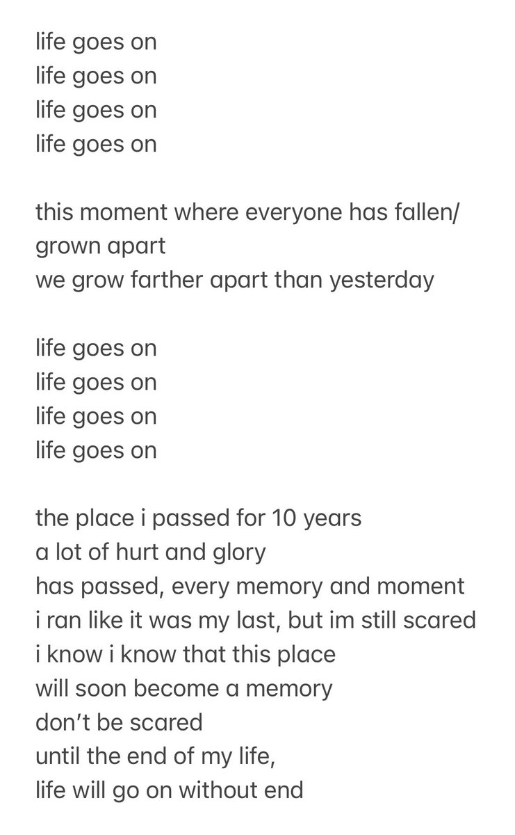 loopmyg's tweet photo. Life Goes On - English Translation https://t.co/qFCa49tZmK