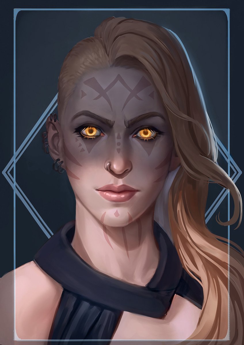 OoEvelina's tweet photo. Comission portrait for @IvyNotorious https://t.co/r4EnpUVeJL
