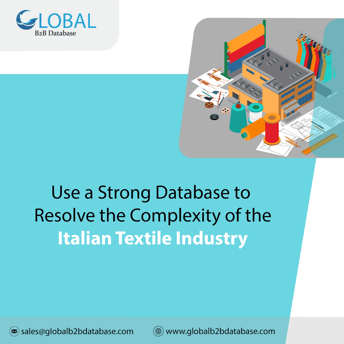 DatabaseB2b's tweet image. Use a Strong Database to Resolve the Complexity of the Italian Textile Industry
For more information,globalb2bdatabase.com or contact us at sales@globalb2bdatabase.com
#textileindustry #businessgrowth #consumerbehavior #consumergoods #database