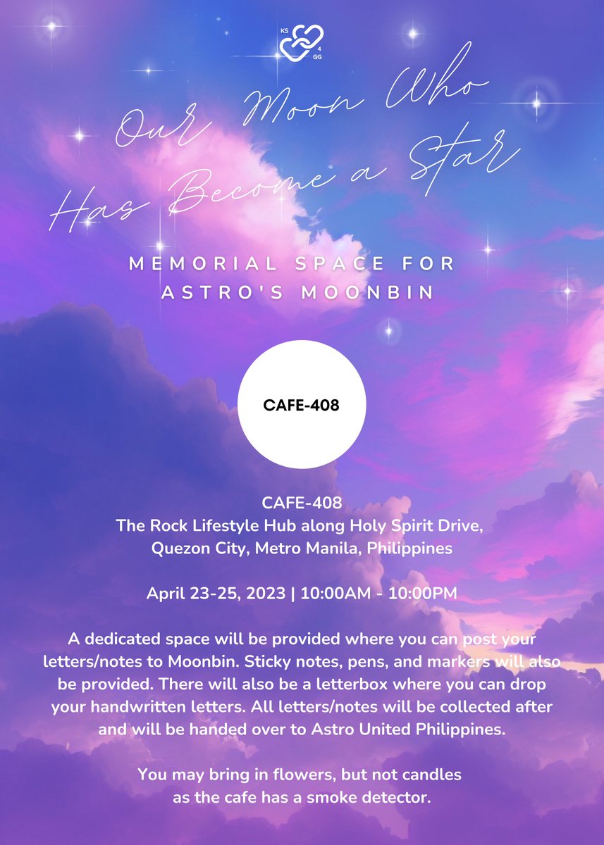 KPOPSTANS4GG's tweet photo. 📍CAFE-408
The Rock Lifestyle Hub along Holy Spirit Drive,
Quezon City, Metro Manila, Philippines

April 23-25, 2023 | 10:00AM - 10:00PM

@cafe408_ https://t.co/7JKLXyV0VB