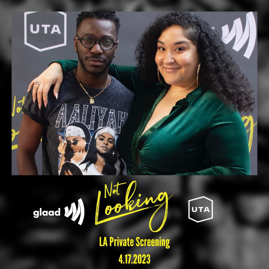 notlooking_ts's tweet photo. LA Private Screening in Partnership w/ @glaad &amp; @unitedtalent - 4.17.2023
#NotLooking #ShareBlackStories https://t.co/hqGW0mHtvd