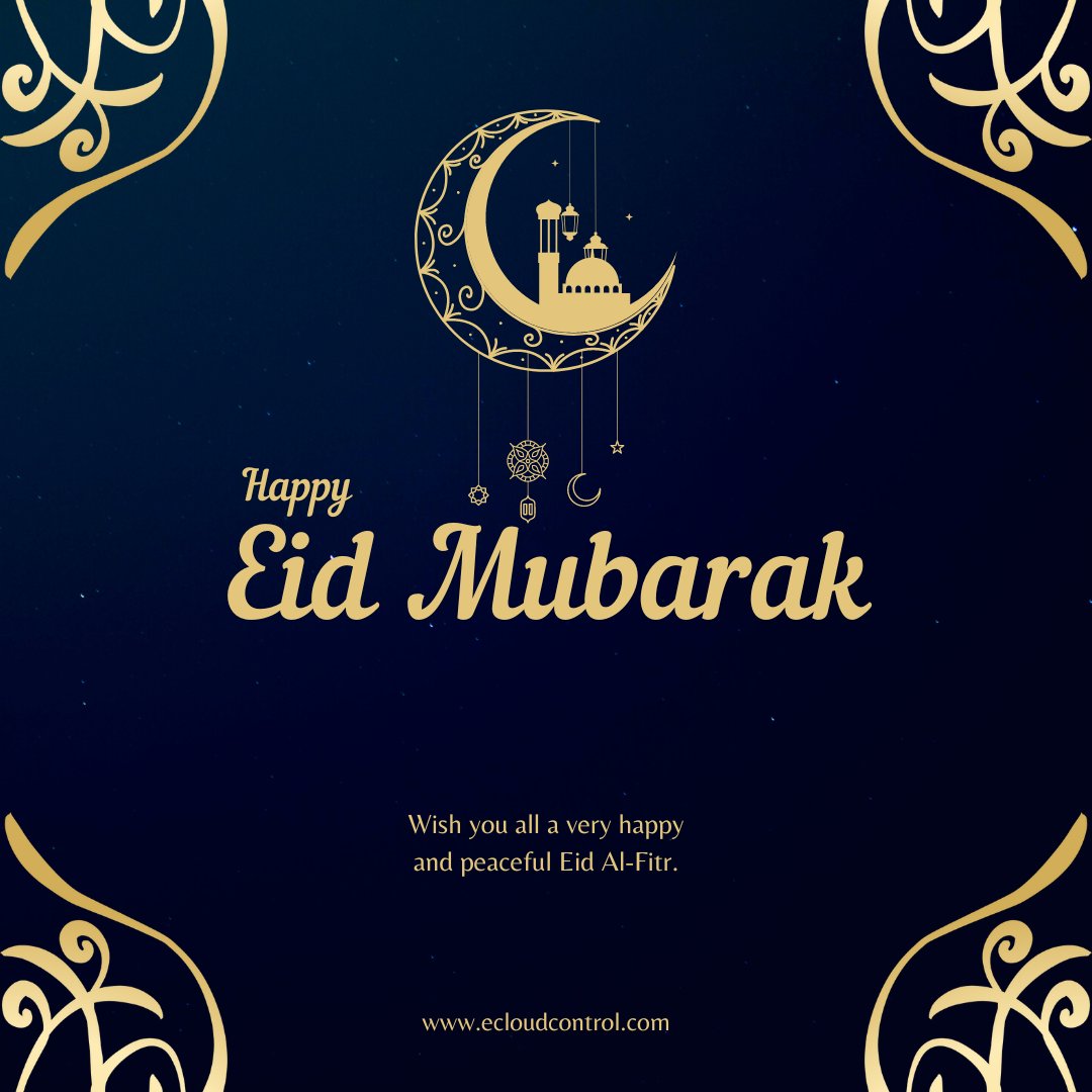May Allah open the doors of fortune and success for you on this great day. 💫 🤲
Wishing you a very happy Eid! 🌙 ✨ 💫
ecloudcontrol.com

#eidmubarak #eidgreetings #healthandhappiness #spreadlove #peace #festiveseason #Eid2023