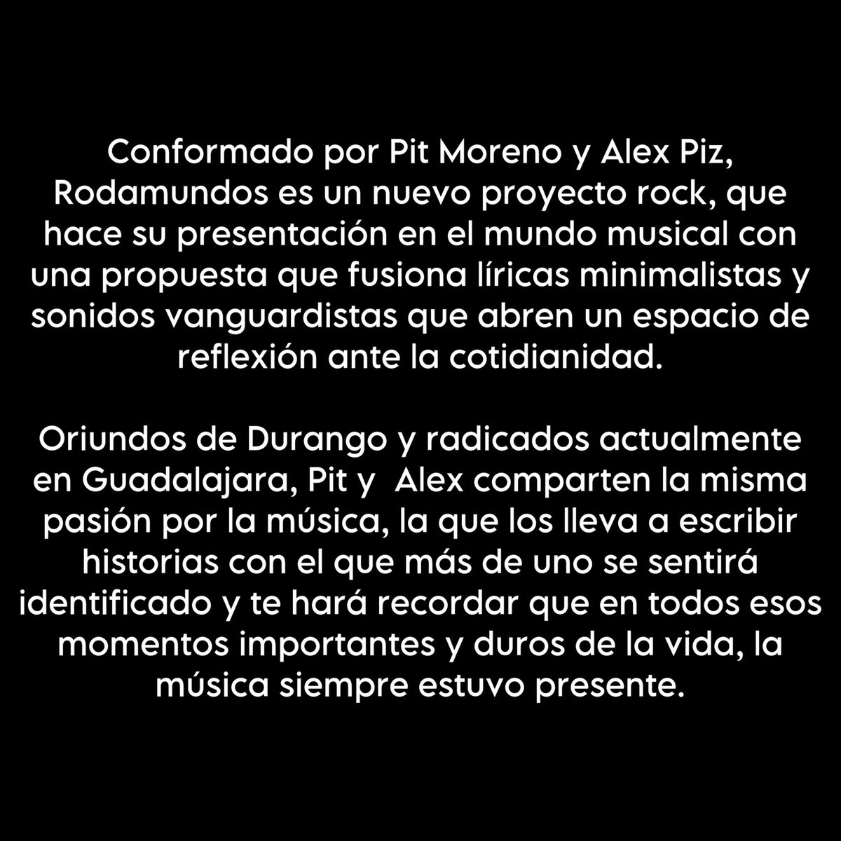Espectro_tw's tweet photo. "Caparazón" marca el inicio de una nueva era para este par de talentosos músicos, quienes se reúnen para trazar un nuevo camino…

Conozcan a @somosrodamundos ❤️‍🔥 https://t.co/rRcXokbH28